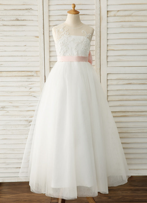 Robe Trapèze De Mariage Enfant