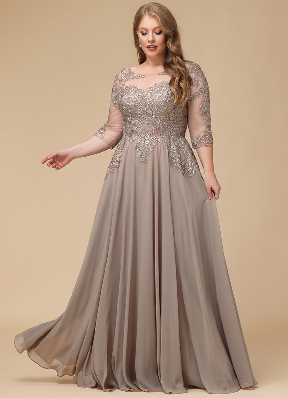 Robe Trapèze Longue Violetée - gallery 7