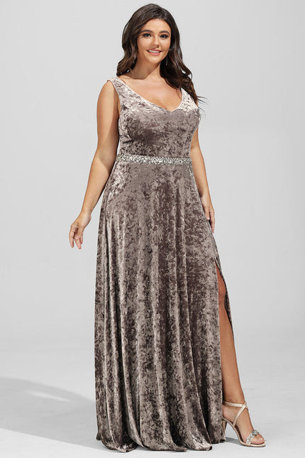 Robe Trapèze Satiné Sable Élégant - gallery 7
