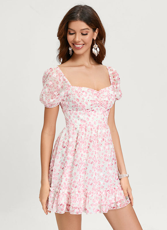 Robe Trapèze Floral Douceur - gallery 4