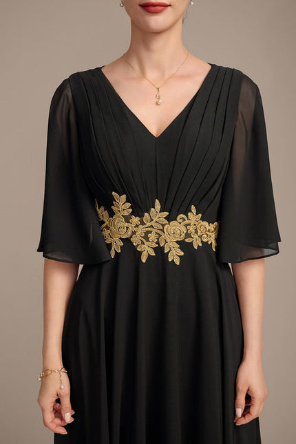 Robe Trapèze Nuit Élégante - gallery 7