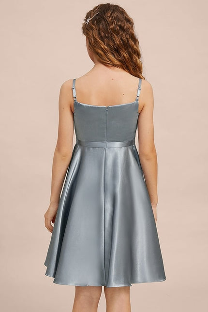 Robe Trapèze Satinée Junior - gallery 7