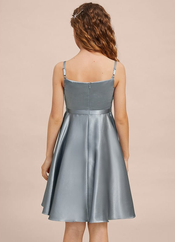 Robe Trapèze Satinée Junior - gallery 7