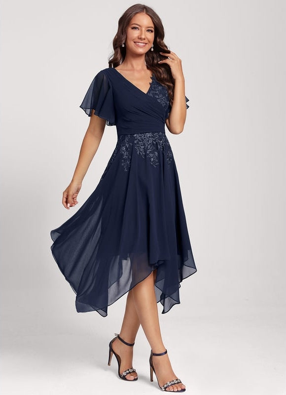 Robe Trapèze Chic Noir Dentelle - gallery 4