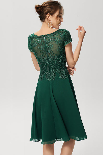 Robe Trapèze Éclat Argenté - gallery 4