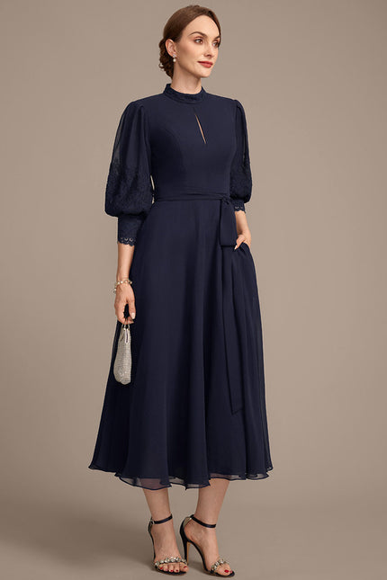 Robe Trapeze Ceinturée - gallery 3