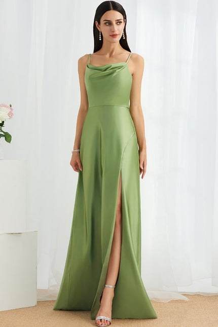 Robe Trapèze Satin Rose Élégante