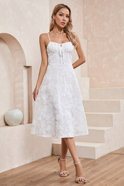 Robe Trapeze Blanche - gallery 3