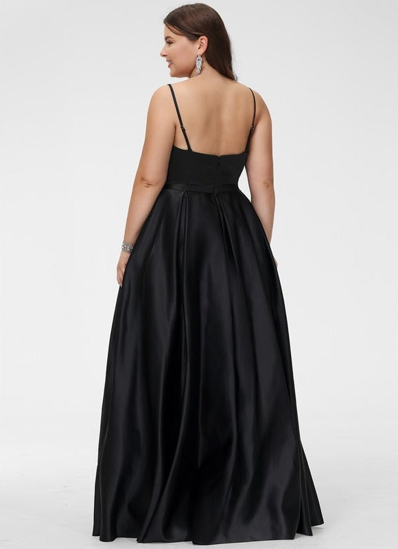 Robe Trapèze Satin Émeraude - gallery 5