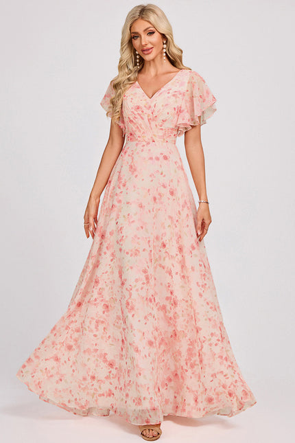 Robe Trapèze Mousseline Fendue - gallery 3