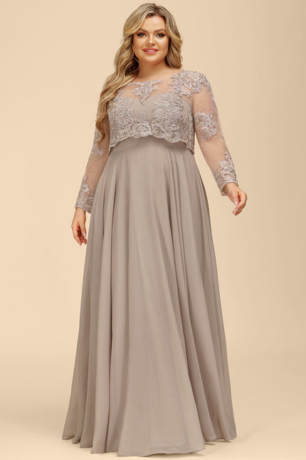 Robe Trapèze Longue Violetée - gallery 8