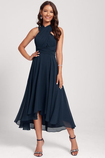 Robe Trapèze Mousseline Émeraude - gallery 6