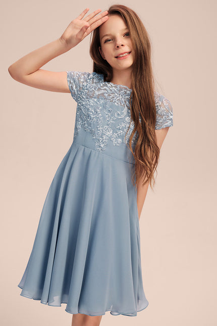 Robe Trapèze Céleste Dentelle - gallery 4