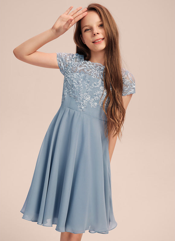 Robe Trapèze Céleste Dentelle - gallery 4