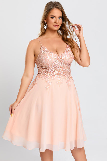 Robe Trapèze Sérénité Pêche - gallery 6