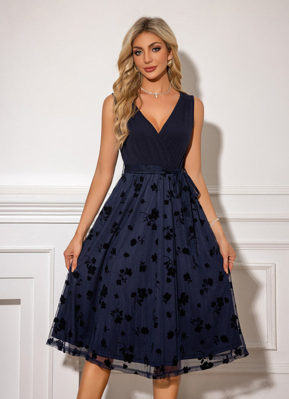 Robe Trapèze Tulle Sombre - gallery 3