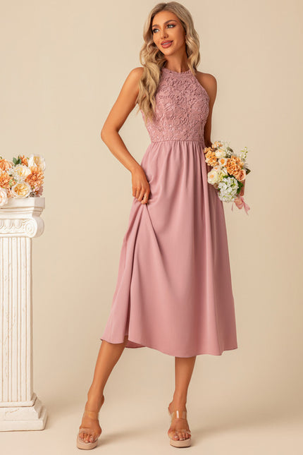 Robe Trapèze Aura De Pêche Éclatante - gallery 2