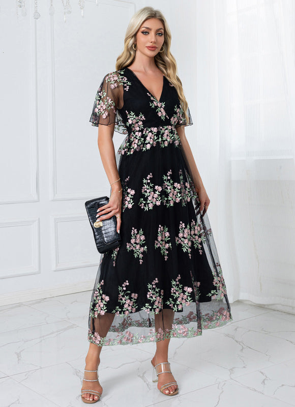 Robe Trapèze Florale Chic - gallery 4