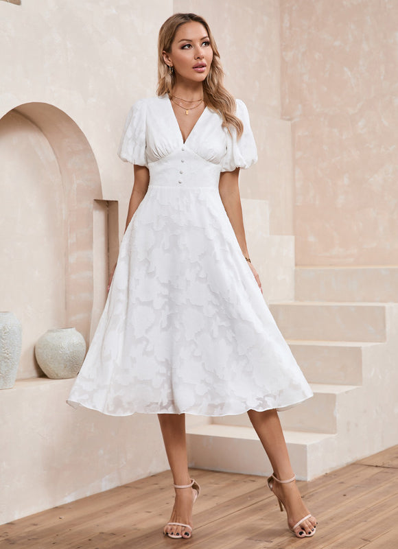 Robe Trapèze Nuageuse Élégante