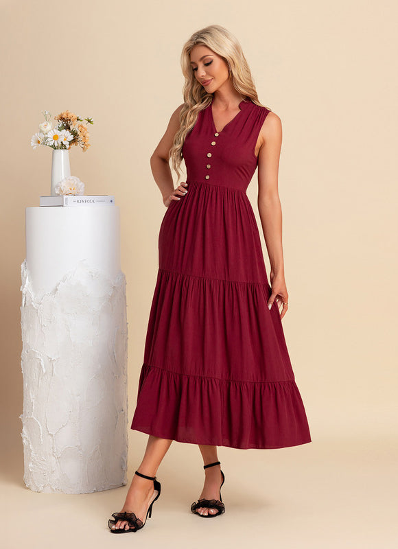 Robe Trapèze Midi Épure