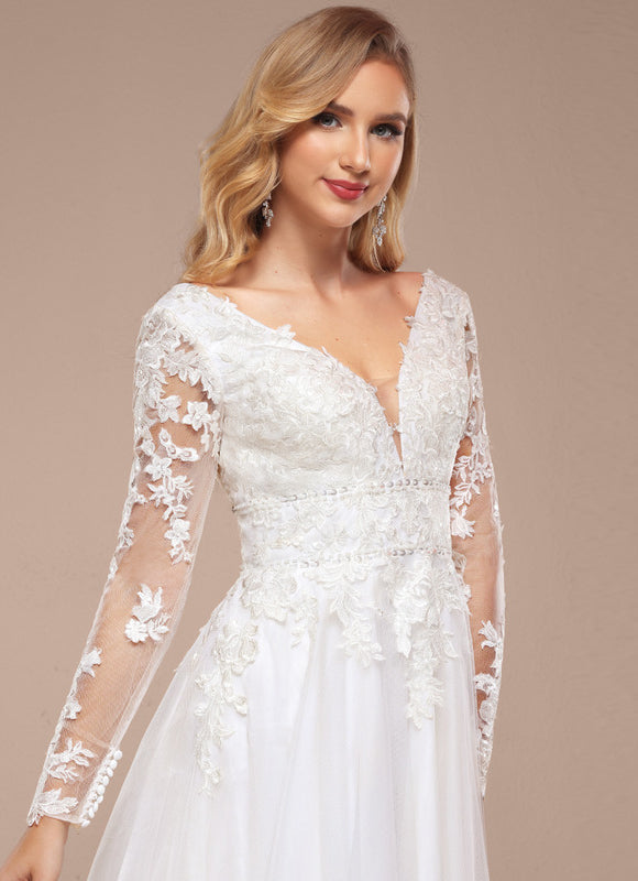 Robe Trapèze Luxe Évanescent - gallery 1