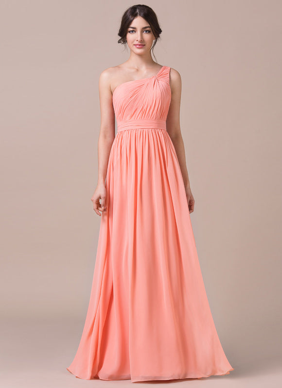 Robe Trapèze Asymétrique Beige - gallery 1