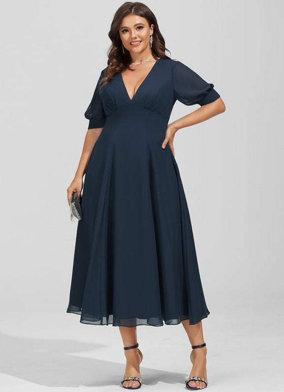 Robe Trapèze Vaporeuse Sereine - gallery 8