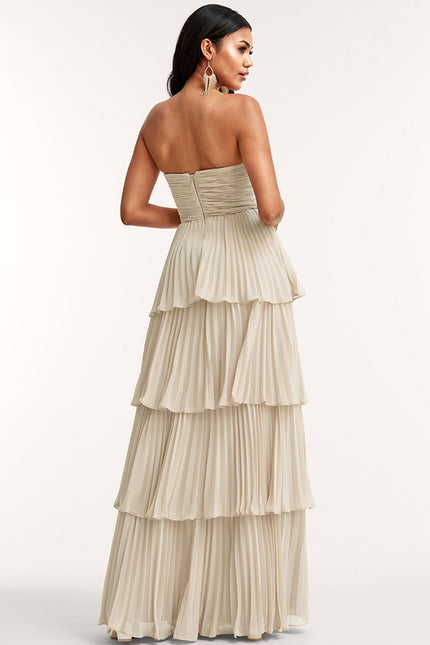 Robe Trapèze Élégance Sable - gallery 4