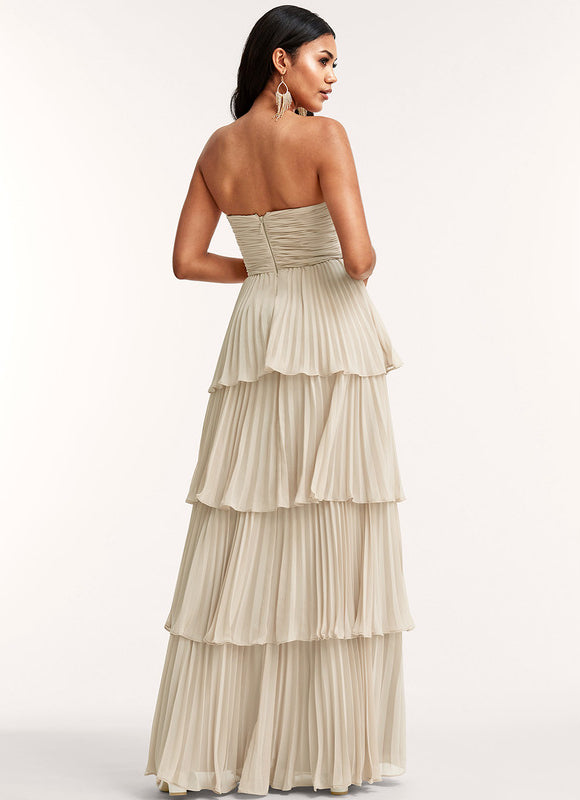 Robe Trapèze Élégance Sable - gallery 4