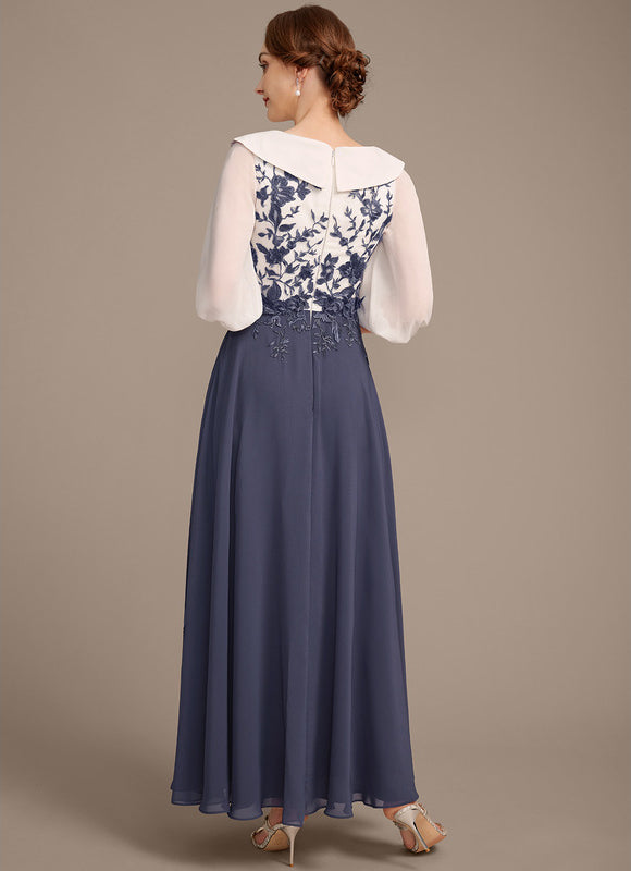 Robe Trapèze Élégance Marine Mystique - gallery 5