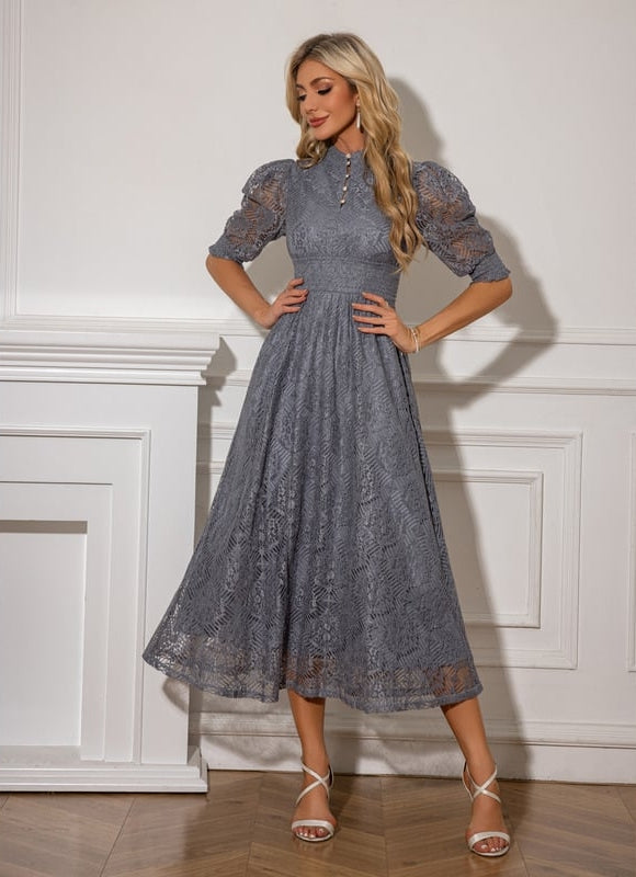 Robe Trapeze En Dentelle