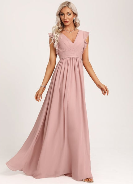 Robe Trapèze Mousseline Fendue