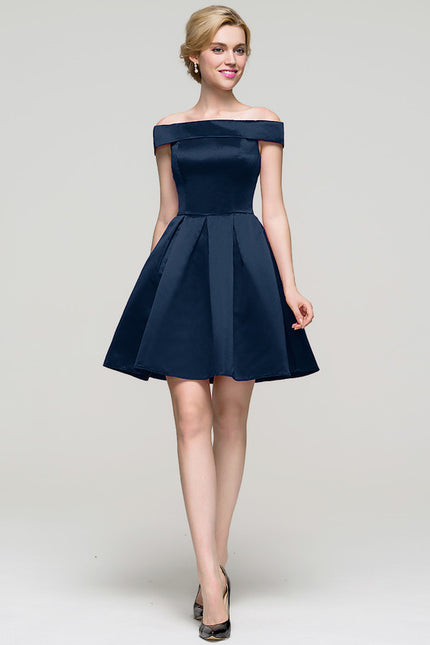 Robe Trapèze Satinée Ébène - gallery 7