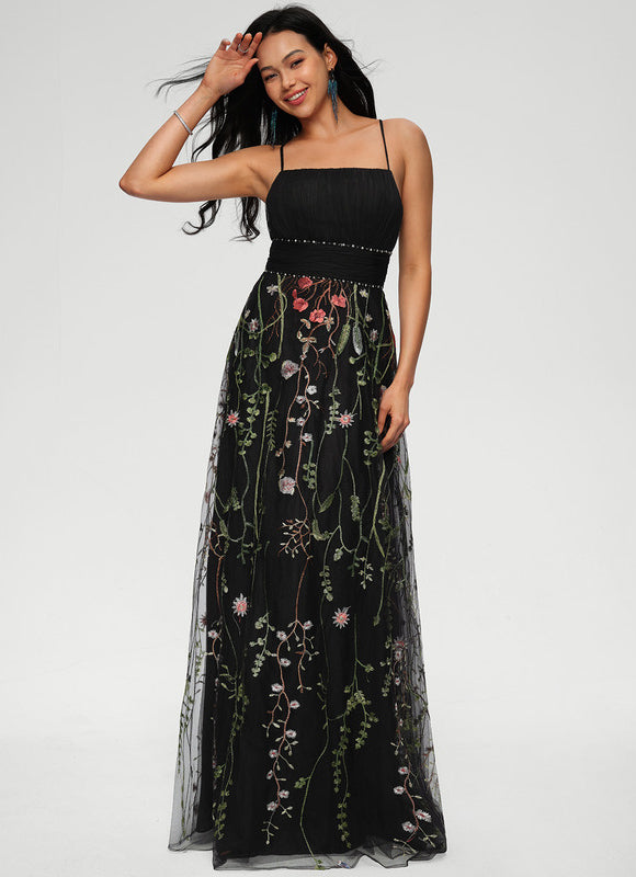 Robe Trapèze Flamme De Velours - gallery 5