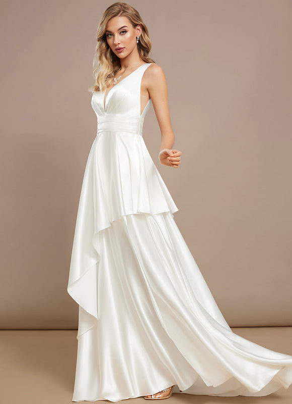 Robe Trapèze Brise Satinée - gallery 2