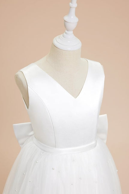 Robe Trapèze Satin Tulle Chic - gallery 1