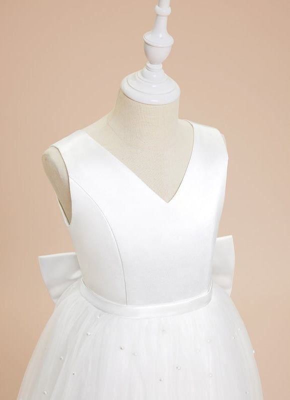 Robe Trapèze Satin Tulle Chic - gallery 1