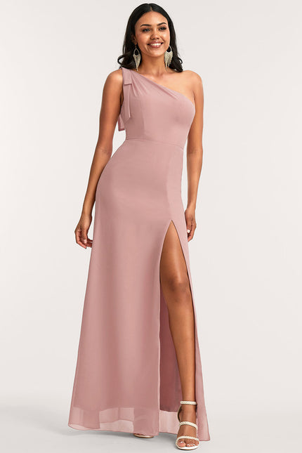 Robe Trapèze Rose Poudré Chic - gallery 1