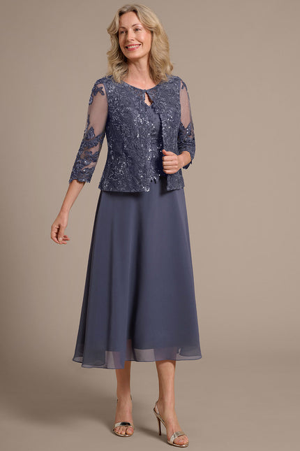 Robe Trapèze Éclat De Velours - gallery 3