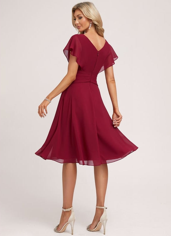 Robe Trapèze Émeraude Volante - gallery 4