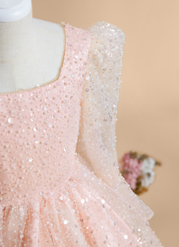 Robe Trapèze Éclat Rosé - gallery 5