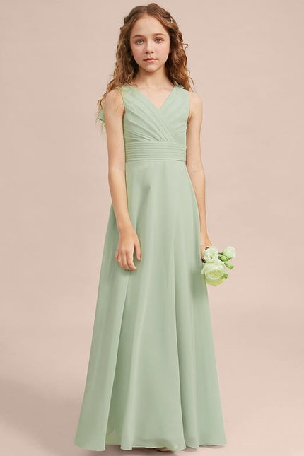 Robe Trapèze Vert Doux Éclat - gallery 1