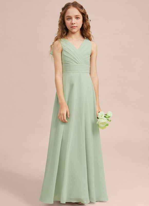Robe Trapèze Vert Doux Éclat - gallery 1