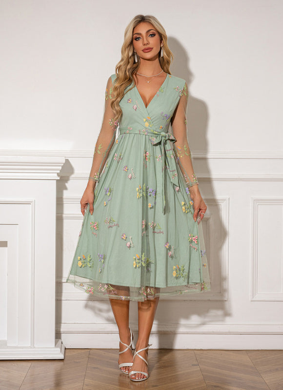 Robe Trapeze Fleurie - gallery 6