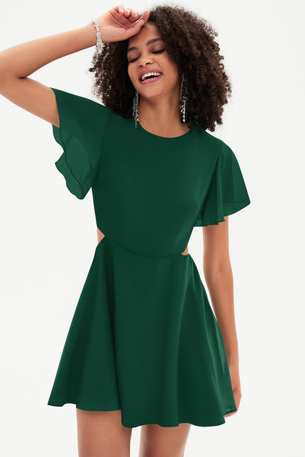 Robe Trapèze Éclat Vert Urban - gallery 5