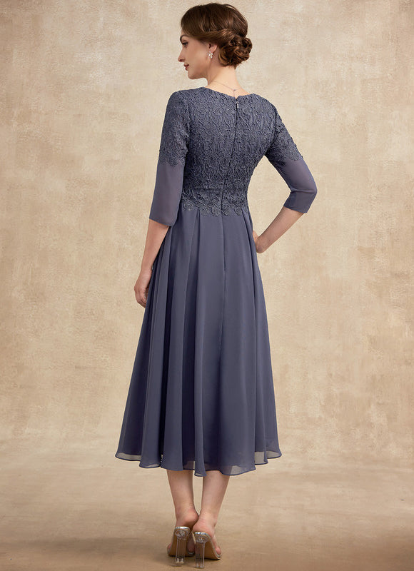 Robe Trapèze Sérénité Grise - gallery 5