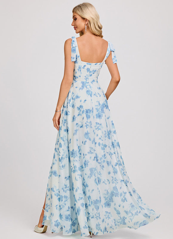 Robe Trapèze Élégante Vert Clair - gallery 5