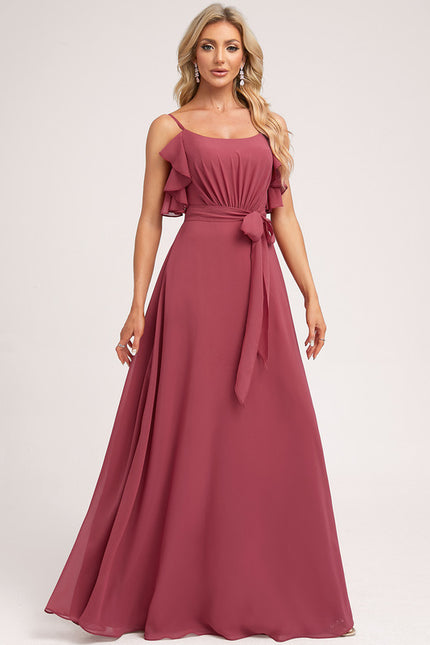 Robe Trapèze Mousseline Fendue - gallery 3