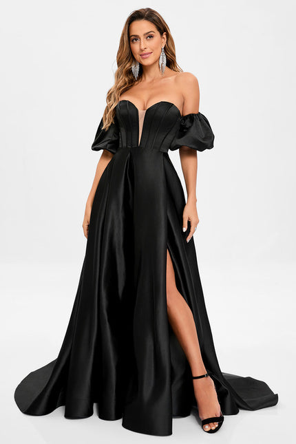 Robe Trapèze Satin Royal - gallery 7