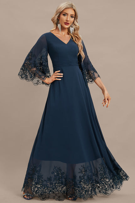 Robe Trapèze Lueur Azurienne - gallery 4